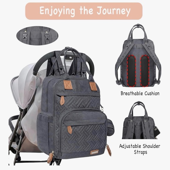 Yokakio | Diaper Bag Backpack for Girl or Boy Large NWT - Picture 4 of 15